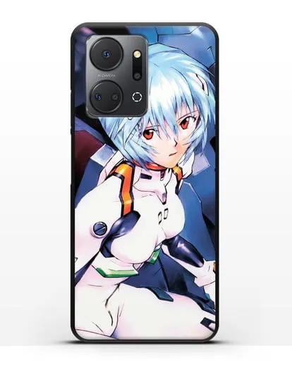 Чехол аниме Евангелион - Рей пилотирующая Еву силиконовый для Honor X7a