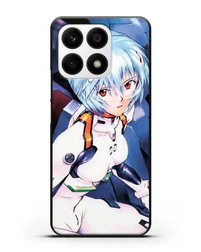 Чехол аниме Евангелион - Рей пилотирующая Еву силиконовый для Honor X8a