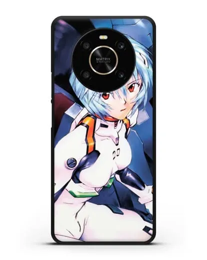 Чехол аниме Евангелион - Рей пилотирующая Еву силиконовый для Honor X9