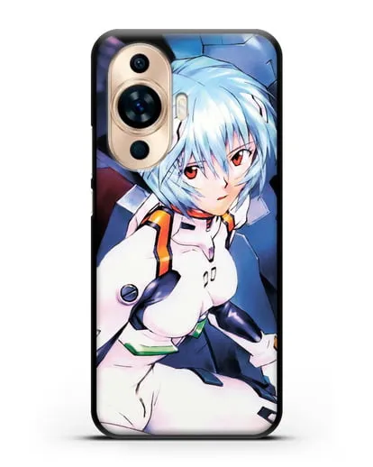 Чехол аниме Евангелион - Рей пилотирующая Еву силиконовый для Huawei Nova 11