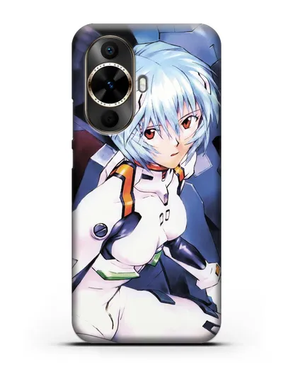 Чехол аниме Евангелион - Рей пилотирующая Еву силиконовый для Huawei Nova 12s