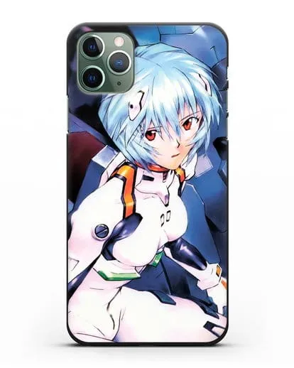 Чехол аниме Евангелион - Рей пилотирующая Еву силиконовый для iPhone 11 Pro Max