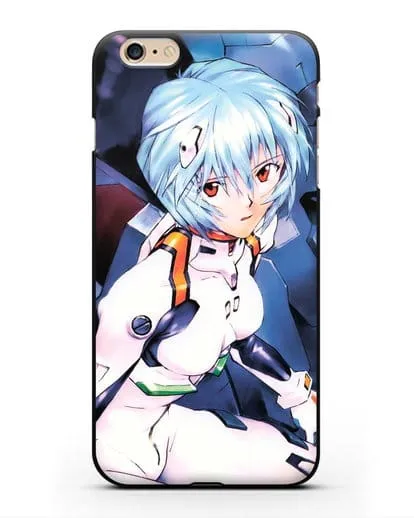 Чехол аниме Евангелион - Рей пилотирующая Еву силиконовый для iPhone 6s Plus