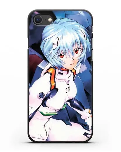 Чехол аниме Евангелион - Рей пилотирующая Еву силиконовый для iPhone SE 2020