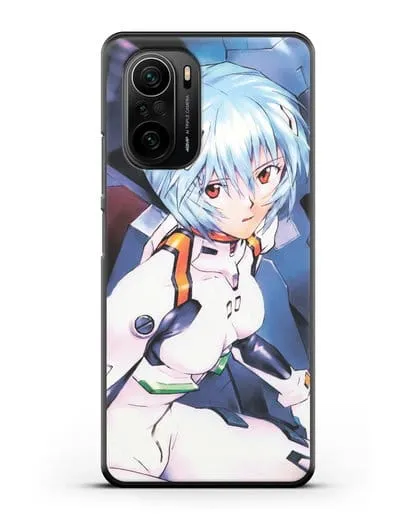 Чехол аниме Евангелион - Рей пилотирующая Еву силиконовый для Xiaomi Poco F3