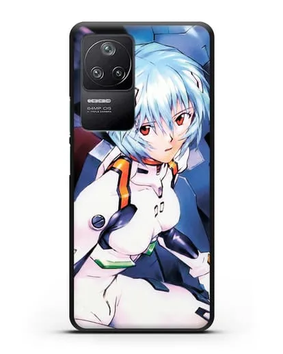 Чехол аниме Евангелион - Рей пилотирующая Еву силиконовый для Xiaomi Poco F4