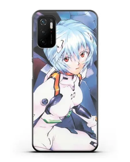Чехол аниме Евангелион - Рей пилотирующая Еву силиконовый для Xiaomi Poco M3 Pro