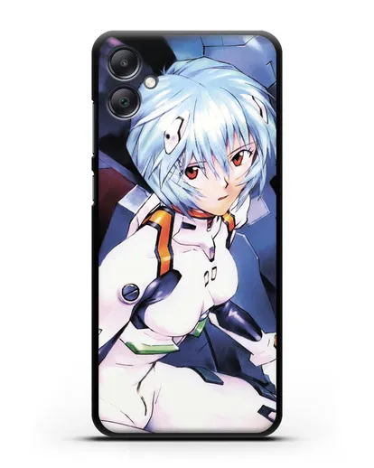 Чехол аниме Евангелион - Рей пилотирующая Еву силиконовый для Samsung Galaxy A05 [SM-A055]