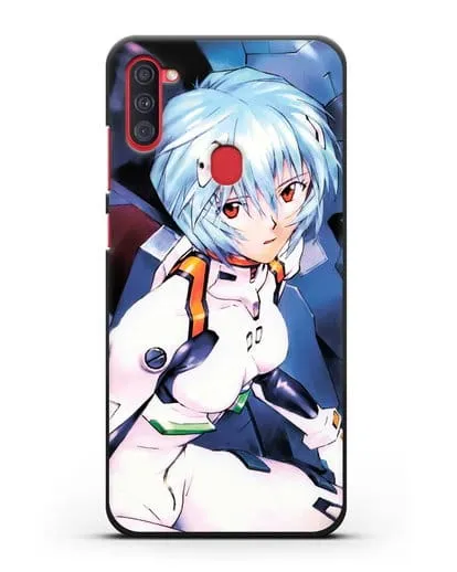 Чехол аниме Евангелион - Рей пилотирующая Еву силиконовый для Samsung Galaxy A11 [SM-A115F]