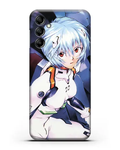 Чехол аниме Евангелион - Рей пилотирующая Еву силиконовый для Samsung Galaxy A14 [SM-A145]