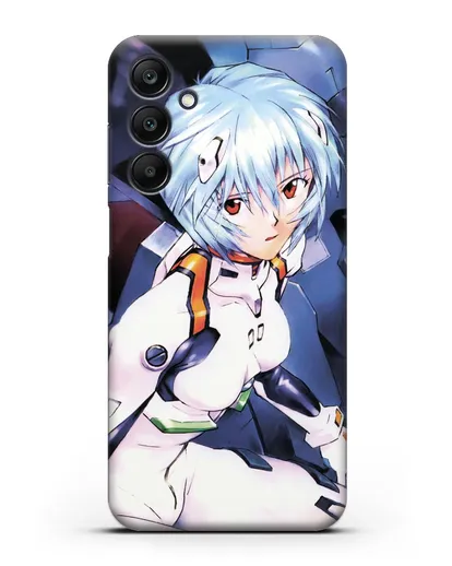 Чехол аниме Евангелион - Рей пилотирующая Еву силиконовый для Samsung Galaxy A25 [SM-A256]