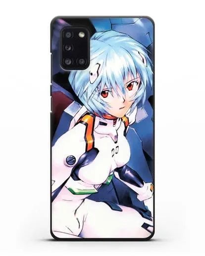 Чехол аниме Евангелион - Рей пилотирующая Еву силиконовый для Samsung Galaxy A31 [SM-A315F]