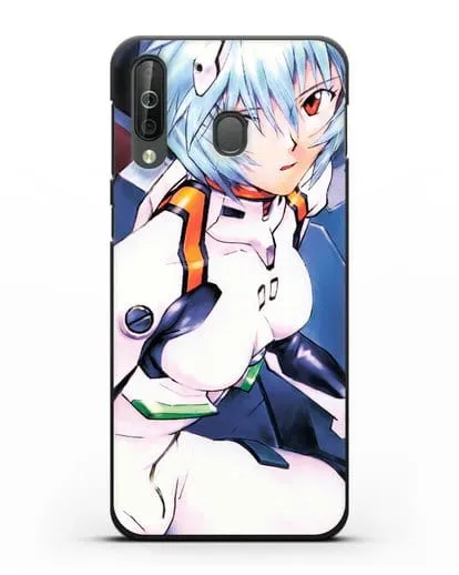 Чехол аниме Евангелион - Рей пилотирующая Еву силиконовый для Samsung Galaxy A40s [SM-A507FN]