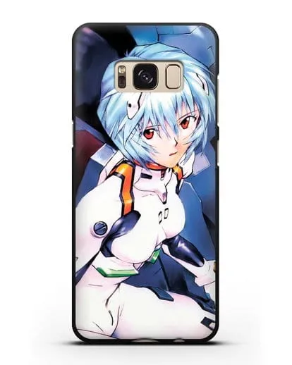 Чехол аниме Евангелион - Рей пилотирующая Еву силиконовый для Samsung Galaxy S8 [SM-950F]