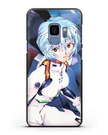 Чехол аниме Евангелион - Рей пилотирующая Еву силиконовый для Samsung Galaxy S9 [SM-G960F]