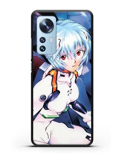 Чехол аниме Евангелион - Рей пилотирующая Еву силиконовый для Xiaomi 12