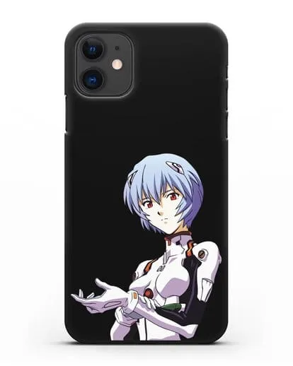 Чехол аниме Евангелион - Рей пилотирующая Еву силиконовый для iPhone 11