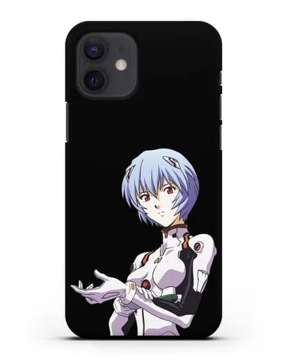 Чехол аниме Евангелион - Рей пилотирующая Еву силиконовый для iPhone 12