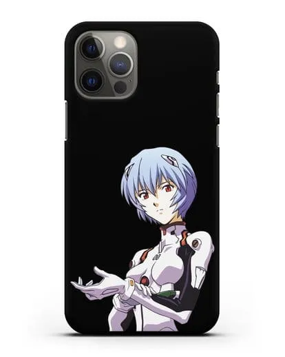 Чехол аниме Евангелион - Рей пилотирующая Еву силиконовый для iPhone 12 Pro