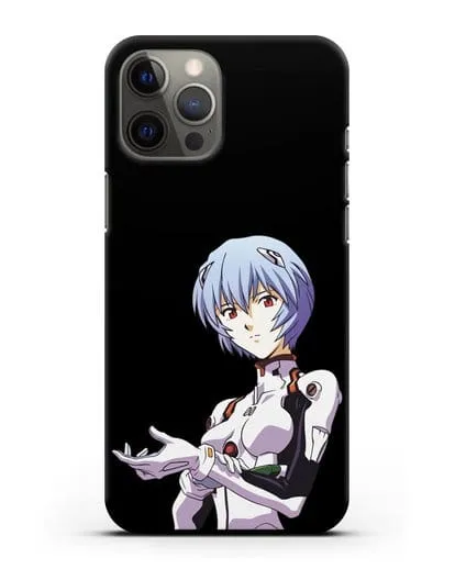Чехол аниме Евангелион - Рей пилотирующая Еву силиконовый для iPhone 12 Pro Max