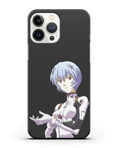 Чехол аниме Евангелион - Рей пилотирующая Еву силиконовый для iPhone 13 Pro Max