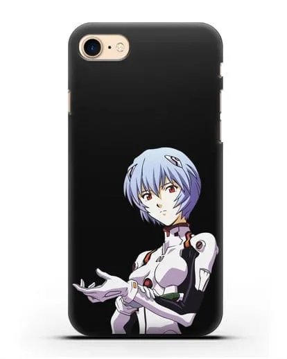 Чехол аниме Евангелион - Рей пилотирующая Еву силиконовый для iPhone 7