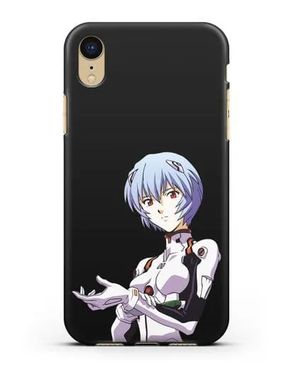 Чехол аниме Евангелион - Рей пилотирующая Еву силиконовый для iPhone XR