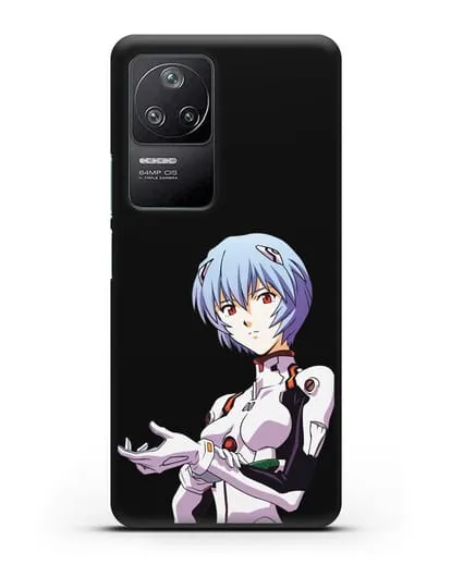 Чехол аниме Евангелион - Рей пилотирующая Еву силиконовый для Xiaomi Poco F4