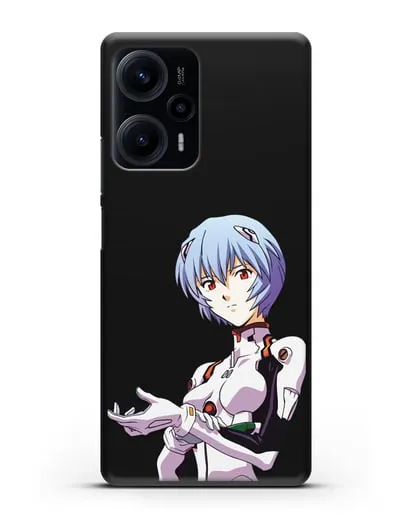 Чехол аниме Евангелион - Рей пилотирующая Еву силиконовый для Xiaomi Poco F5