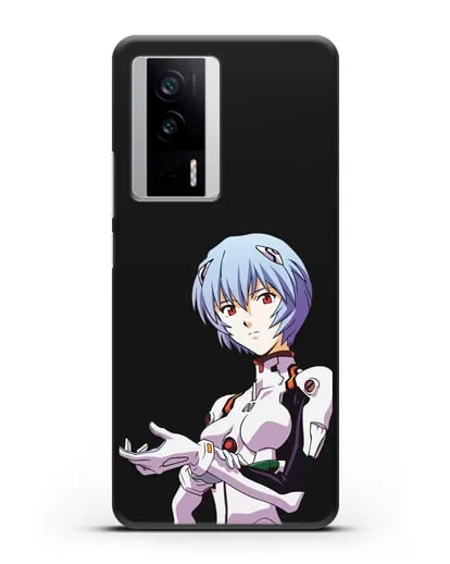 Чехол аниме Евангелион - Рей пилотирующая Еву силиконовый для Xiaomi Poco F5 Pro