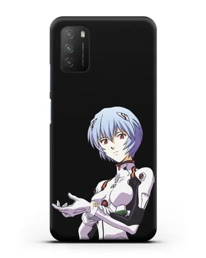 Чехол аниме Евангелион - Рей пилотирующая Еву силиконовый для Xiaomi Poco M3