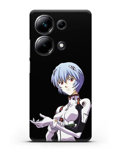 Чехол аниме Евангелион - Рей пилотирующая Еву силиконовый для Xiaomi Poco M6 Pro