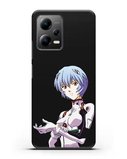 Чехол аниме Евангелион - Рей пилотирующая Еву силиконовый для Xiaomi Poco X5