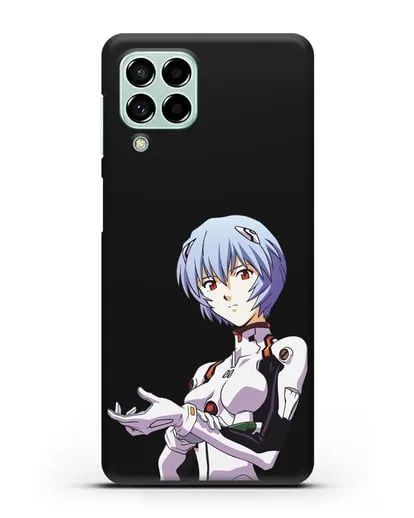 Чехол аниме Евангелион - Рей пилотирующая Еву силиконовый для Samsung Galaxy M53 [SM-M536]