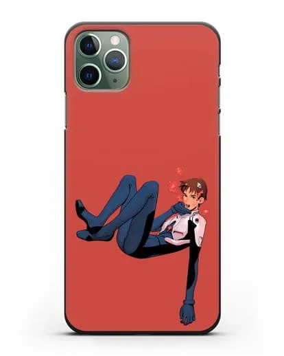 Чехол аниме Евангелион - Синдзи в воде силиконовый для iPhone 11 Pro Max