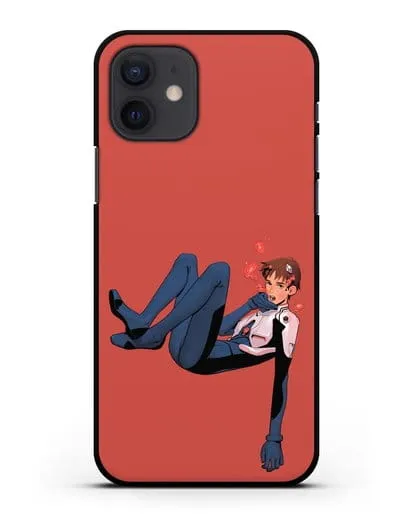 Чехол аниме Евангелион - Синдзи в воде силиконовый для iPhone 12