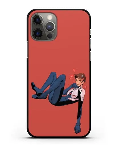 Чехол аниме Евангелион - Синдзи в воде силиконовый для iPhone 12 Pro