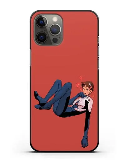 Чехол аниме Евангелион - Синдзи в воде силиконовый для iPhone 12 Pro Max