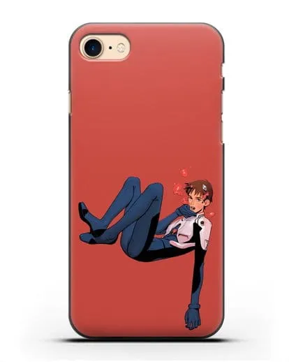 Чехол аниме Евангелион - Синдзи в воде силиконовый для iPhone 7