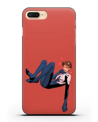 Чехол аниме Евангелион - Синдзи в воде силиконовый для iPhone 7 Plus