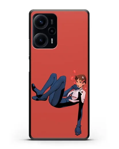 Чехол аниме Евангелион - Синдзи в воде силиконовый для Xiaomi Poco F5