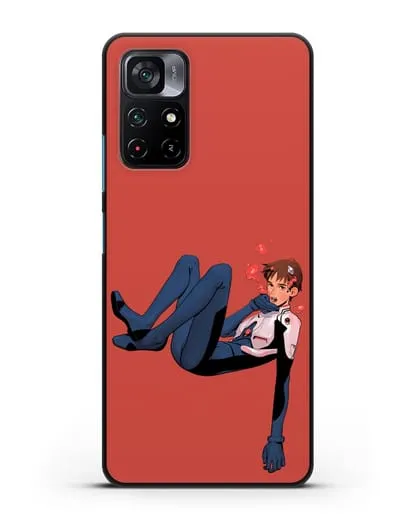 Чехол аниме Евангелион - Синдзи в воде силиконовый для Xiaomi Poco M4 Pro 5G