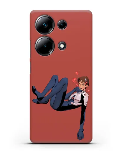 Чехол аниме Евангелион - Синдзи в воде силиконовый для Xiaomi Poco M6 Pro