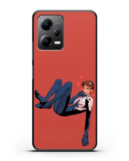 Чехол аниме Евангелион - Синдзи в воде силиконовый для Xiaomi Poco X5