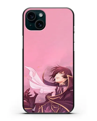 Чехол аниме Код Гиас - Трагичный Лелуш силиконовый для iPhone 15 Plus
