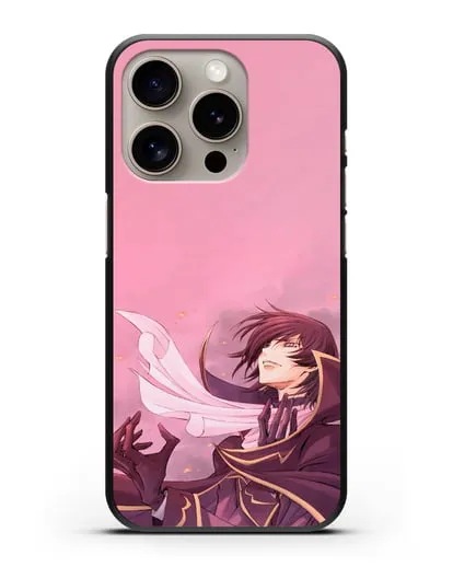 Чехол аниме Код Гиас - Трагичный Лелуш силиконовый для iPhone 15 Pro