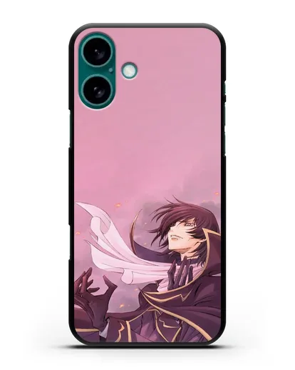 Чехол аниме Код Гиас - Трагичный Лелуш силиконовый для iPhone 16 Plus