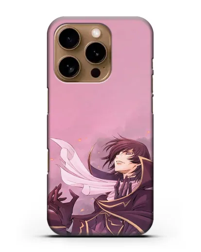 Чехол аниме Код Гиас - Трагичный Лелуш силиконовый для iPhone 16 Pro