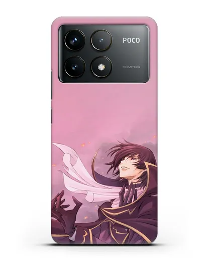 Чехол аниме Код Гиас - Трагичный Лелуш силиконовый для Xiaomi Poco F6 Pro