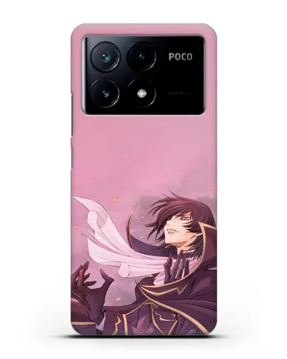Чехол аниме Код Гиас - Трагичный Лелуш силиконовый для Xiaomi Poco X6 Pro